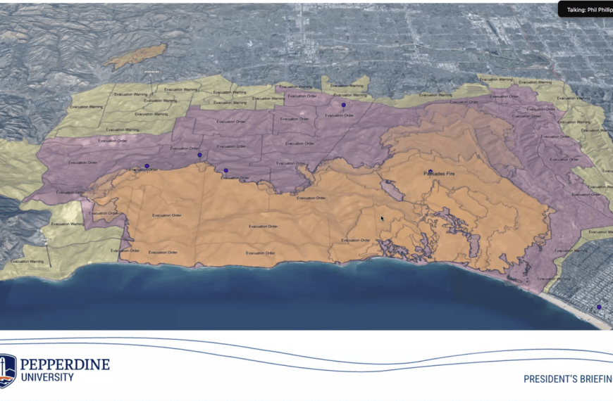 President Gash Holds Briefing Regarding the Palisades Fire